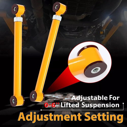 4Pcs Adjustable Front Upper Lower Control Arms for Dodge Ram 3500 1994-2009 0-6