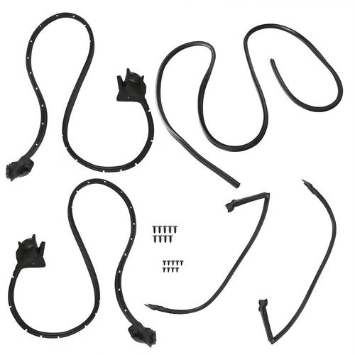 DURAFORCE Weatherstrip Kit Body Sealing Strip 5PCS Rubber For Chevrolet Camaro 1970-1981