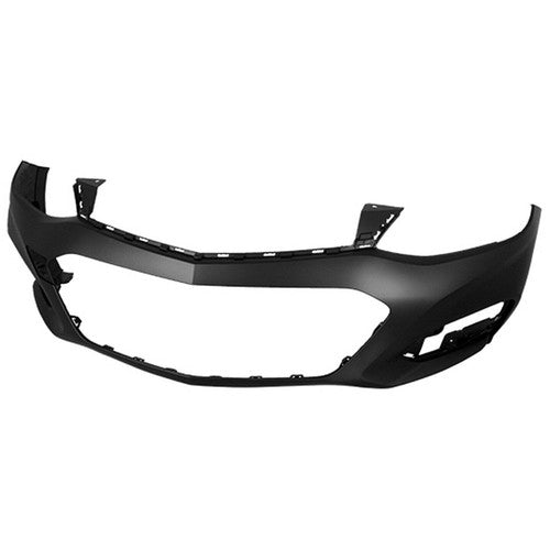 DURAFORCE NEW- Front Bumper Cover For Chevy Cruze 2016 2017 2018 w/o Park Assist Black