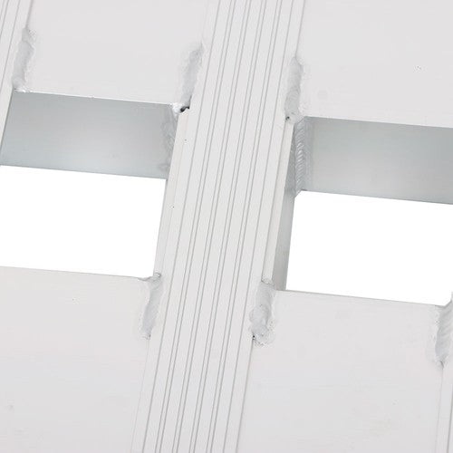 DURAFORCE 1 Pair 6063 Aluminum Silver 84" × 14" Ramps 6000Lbs Car Trailer Truck Hook End