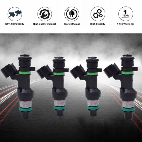 DURAFORCE 4X Fuel Injector 16600-EN200 For Nissan Versa Sentra NV200 1.8L FBY2850