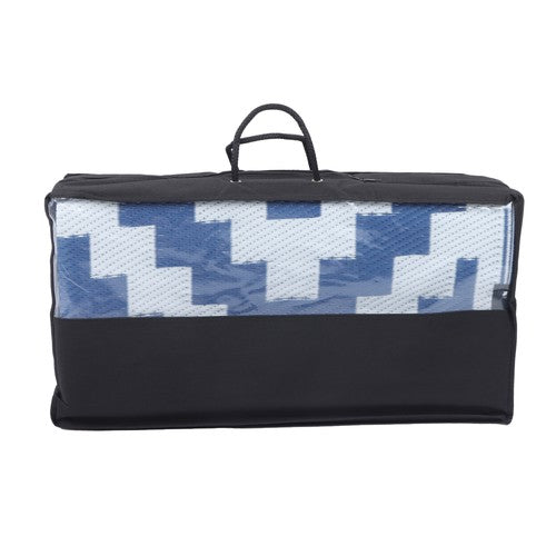 DURAFORCE 8x10FT Waterproof Foldable Outdoor Plastic Navy Blue White Carpet