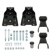 DURAFORCE For Chevy Silverado GMC Sierra Rear Leaf Spring Hanger Bracket And Shackle Kit