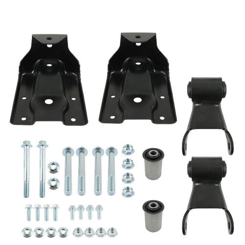 DURAFORCE For Chevy Silverado GMC Sierra Rear Leaf Spring Hanger Bracket And Shackle Kit