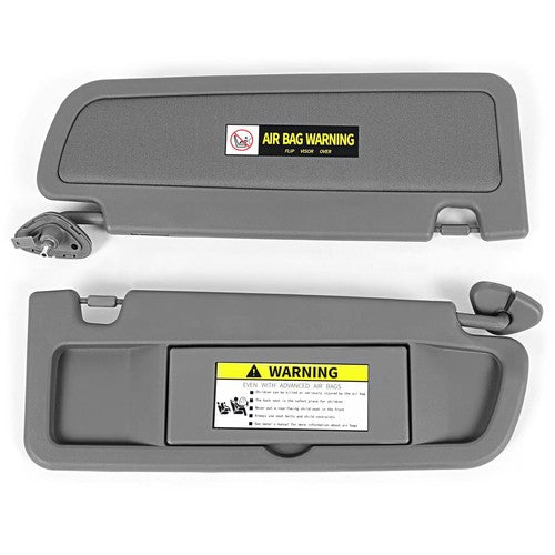 Driver And Passenger Dark Gray Sun Visor Pair for 2006-2011 Honda Civic Visor Set