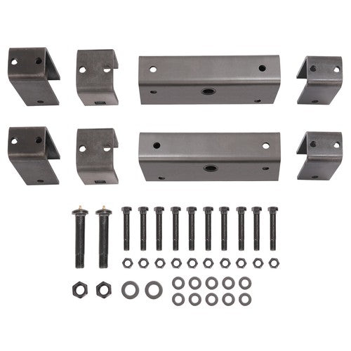 Steel Tandem Axle Slipper Spring Trailer Hanger Kit for 2 Inch Wide Slipper Spring