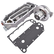 DURAFORCE Oil Cooler Cover Filter Head for Cummins 6CT ISC QSC 8.3 ISL QSL 3974325 3974324