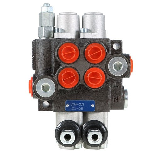 DURAFORCE 11 GPM 2 Spool Hydraulic Monoblock Double Acting Control Valve SAE Ports US