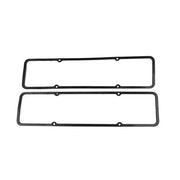 DURAFORCE Retro Finned Polished Aluminum Short Valve Covers Fits 1958-86 SBC Chevy 350 400
