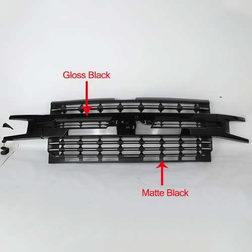 DURAFORCE For Chevrolet Silverado 1500 2019 2020 2021 Front Bumper Grill Gloss+Matte Black