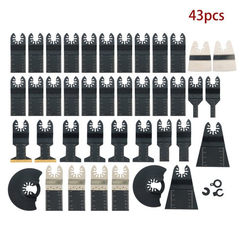 DURAFORCE 43 PCS Oscillating Saw Blades Multitool Kit for Wood/Metal/Plastics Cutting