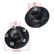DURAFORCE 2- 5x4.75 Idler Hubs Fits 3500 lbs.#84 Bearing Kits Replace Trailer Axle