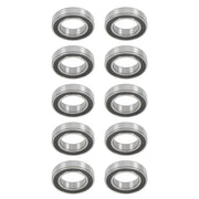 DURAFORCE 10Pcs 6008-2RS Bearings 40×68×15mm Double Rubber Seals Deep Groove Ball Bearing