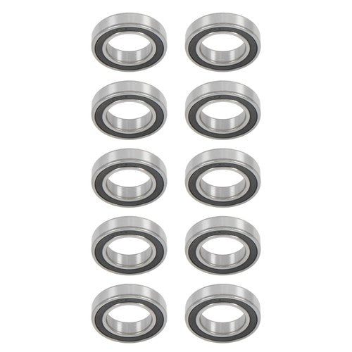 DURAFORCE 10Pcs 6008-2RS Bearings 40×68×15mm Double Rubber Seals Deep Groove Ball Bearing