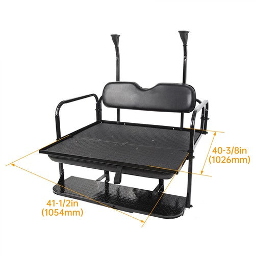 DURAFORCE For Club Car Precedent Rear Seat Flip For Club Car Tempo/Onward 2004+ Golf Cart