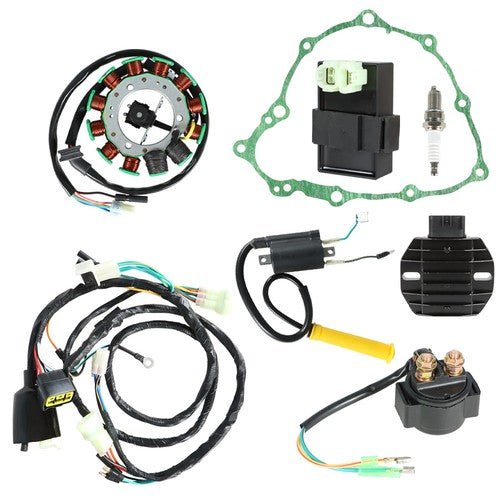DURAFORCE Fit For Honda Sportrax TRX400EX Ignition Coil Spark Plug CDI Stator&Gasket Assy