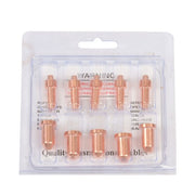 DURAFORCE 10Pcs Plasma Electrode 249926 Tip 249928 Nozzle for Miller XT40 XT30 XT30C Torch