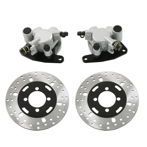 DURAFORCE New For Yamaha Big Bear 350 400 YFM350/400 Front Brake Calipers & Disc Rotors