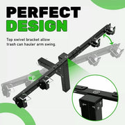 DURAFORCE Dual Can Garbage Hauling Hitch 2"" Receiver For Cars/Truck/Golf Carts/ATV/UTV