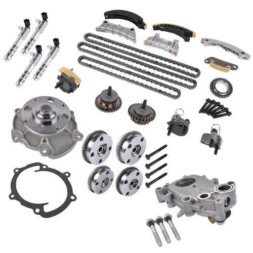 DURAFORCE Timing Chain Kit Oil & Water Pump VVT Sprockets for Cadillac ATS CTS GMC Acadia