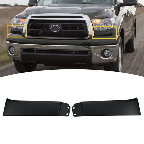 DURAFORCE Headlight Molding Trim Lower Filler Set for Toyota 07-13 Tundra 08-12 Sequoia