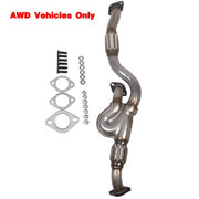 DURAFORCE Exhaust Front Flex Y Pipe for Kia Sportage EX LX 2.7L V6 2656CC AWD 2005-2008