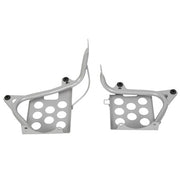 DURAFORCE Silver Heel Guards footrest stand For Yamaha Banshee LH+RH Nerf Bars 87-06 1990