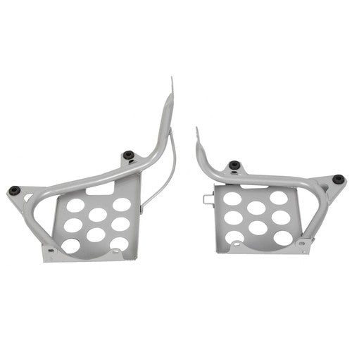 DURAFORCE Silver Heel Guards footrest stand For Yamaha Banshee LH+RH Nerf Bars 87-06 1990