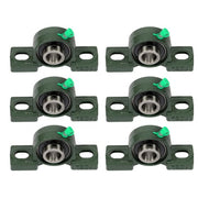 DURAFORCE 6× UCP204-12 Pillow Block Mounted Ball Bearing 3/4" Bore Cast Iron Base