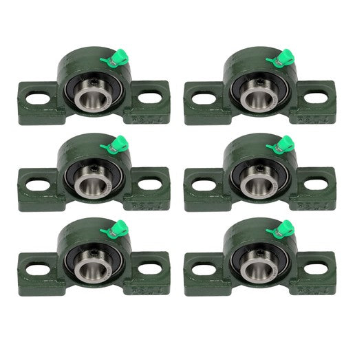 DURAFORCE 6× UCP204-12 Pillow Block Mounted Ball Bearing 3/4" Bore Cast Iron Base