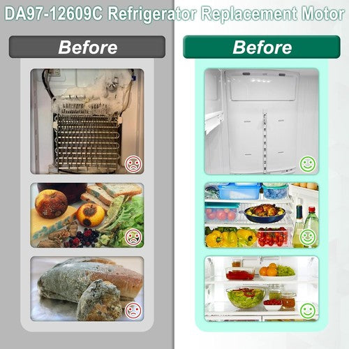 DURAFORCE DA97-12609C Refrigerator Evaporator Fan Motor Cover For Samsung DA97-12609A