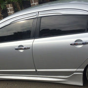 DURAFORCE For 2006-2011 Honda Civic Mugen PU MU Style Side Skirts Body Kit Paintable ABS
