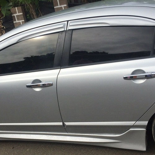 DURAFORCE For 2006-2011 Honda Civic Mugen PU MU Style Side Skirts Body Kit Paintable ABS
