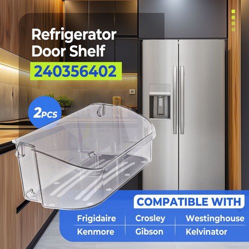 240356402 AP2549958 Refrigerator Top Door Bin Shelf For Frigidaire 2 Pack