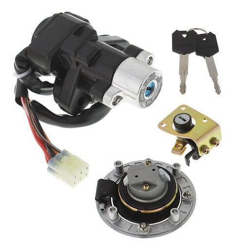 DURAFORCE Ignition Switch Gas Cap Cover Seat Lock Key For Suzuki Katana 600 Katana 750 US