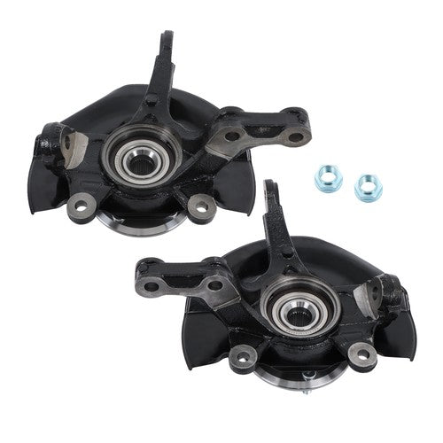 DURAFORCE 2Pcs Front Steering Knuckle & Wheel Hub Bearing Assembly For Honda CR-V 2007-09