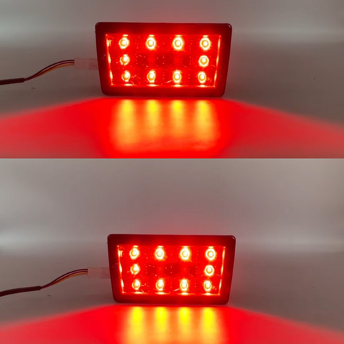 DURAFORCE Rear Lower Bumper LED Brake Light Tail Lamp Smoke for 2022-2024 for Subaru WRX