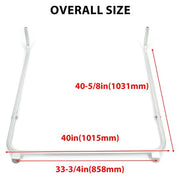 DURAFORCE Golf Cart Front Roof Top Strut Support Bracket For 82-99 Club Car DS & Carryall