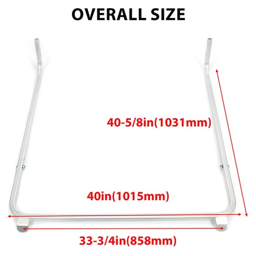 DURAFORCE Golf Cart Front Roof Top Strut Support Bracket For 82-99 Club Car DS & Carryall