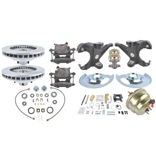 DURAFORCE For 63-66 Chevrolet C10 Chevy Truck Front Disc Brake Conversion 6 Lug Stock/Drop