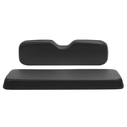 DURAFORCE Golf Cart Rear Seat Bottom Cushion + Backrest For EZGO RXV Medalist TXT | Black