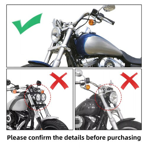 DURAFORCE Front Headlight Fairing 15'' Windshield For Harley Dyna Wide Super Glide T-Sport