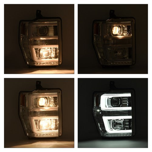 Pair LED Projector Headlights Headlamps for 2008 2009 2010 Ford F250 F350 F450