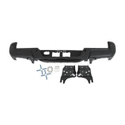 DURAFORCE Rear Step Bumper Assembly With Sensor Holes Black For Toyota Tacoma 2016-2023
