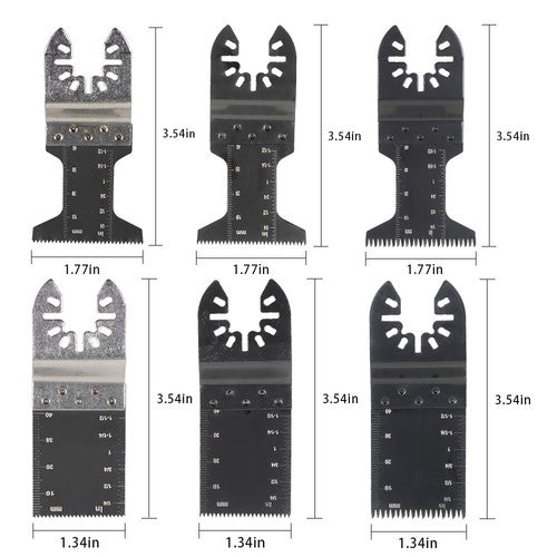 DURAFORCE 48PCS Metal Wood Universal Oscillating Multitool Quick Release Saw Blades Kit