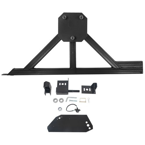 Rear Spare Tire Carrier Rack with Drop Down Option Steel for Hummer H2 2003-2009