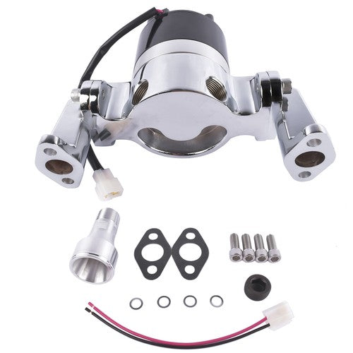 DURAFORCE Chrome High Flow Electric Water Pump for SBC Small Block Chevy 283 327 350 400