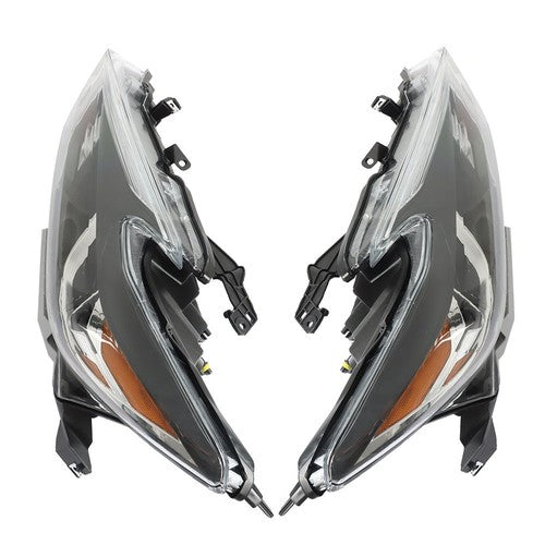 DURAFORCE For Maxima S|SL|SV 2016-2017 18 Headlights Clear Lens LH+RH Pair Housing Chrome