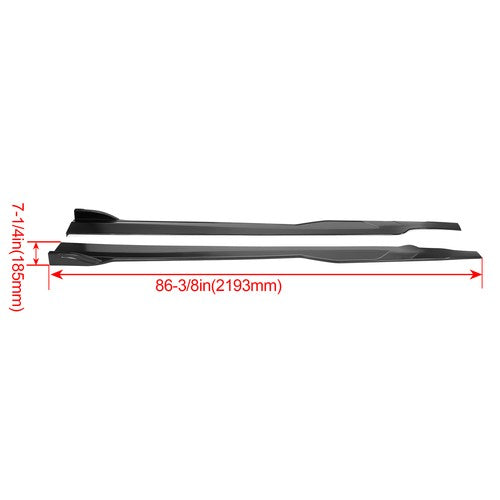 Side Skirt Body Kit For Dodge Charger SRT 2015 2023 Rocker Panels Extension Splitter