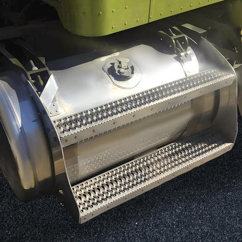 DURAFORCE 26" Fuel Tank Step For Peterbilt 389 All Models Silvery Non-Slip Fuel Tank Stair